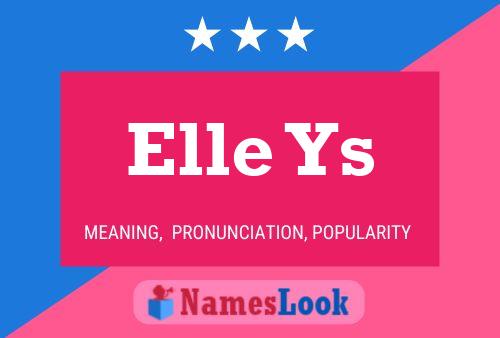 ملصق اسم Elle Ys