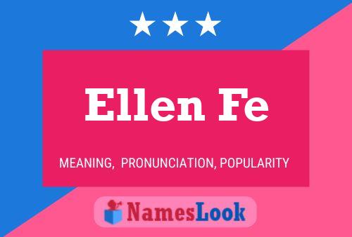 ملصق اسم Ellen Fe