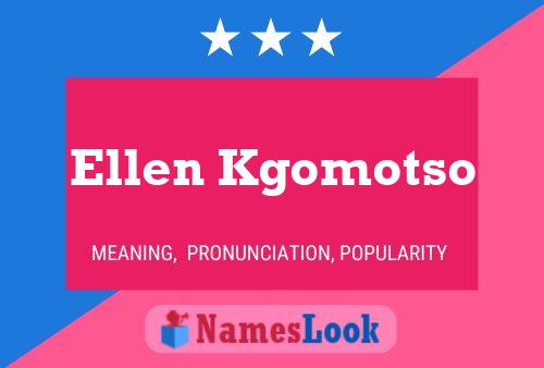 ملصق اسم Ellen Kgomotso