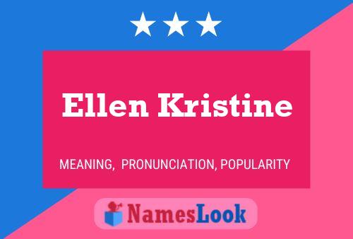 ملصق اسم Ellen Kristine