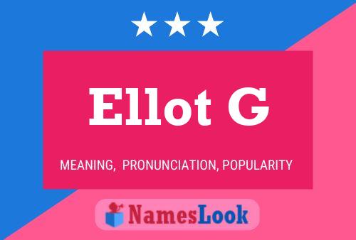 ملصق اسم Ellot G