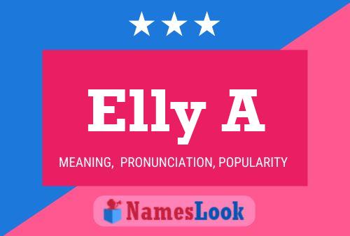 ملصق اسم Elly A