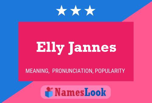 ملصق اسم Elly Jannes