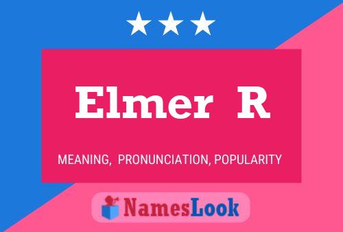 ملصق اسم Elmer  R