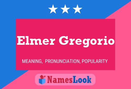 ملصق اسم Elmer Gregorio