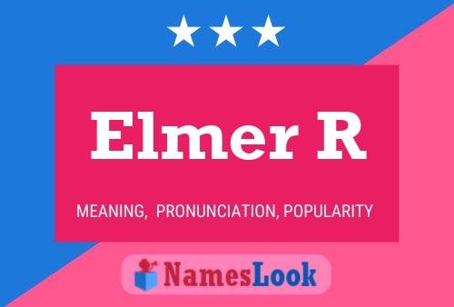 ملصق اسم Elmer R