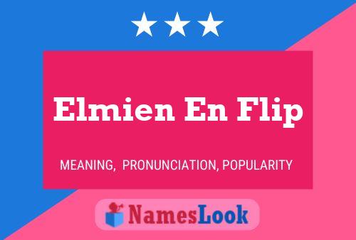 ملصق اسم Elmien En Flip