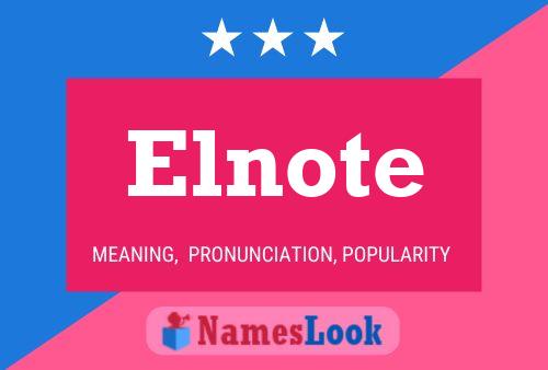 ملصق اسم Elnote