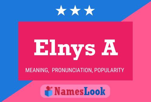 ملصق اسم Elnys A