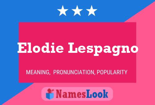 ملصق اسم Elodie Lespagno