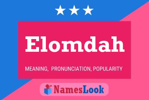 ملصق اسم Elomdah