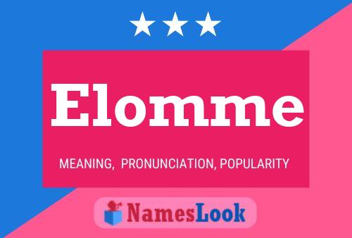 ملصق اسم Elomme