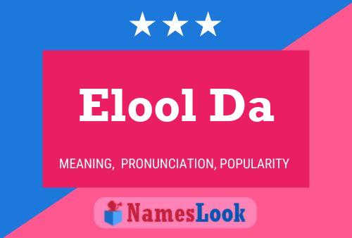 ملصق اسم Elool Da