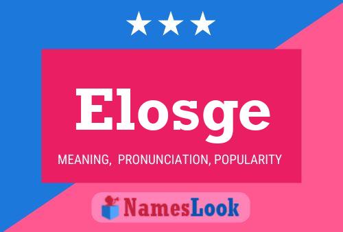 ملصق اسم Elosge