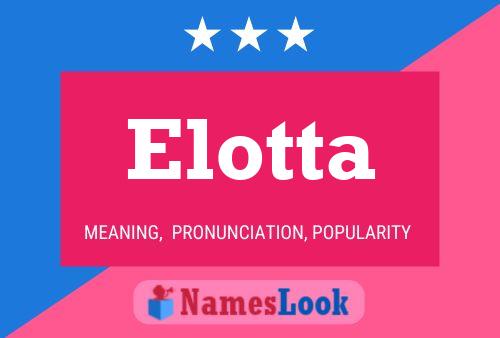 ملصق اسم Elotta