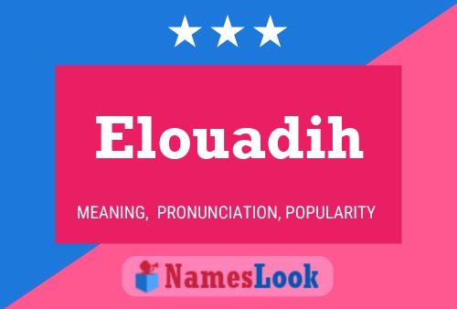 ملصق اسم Elouadih