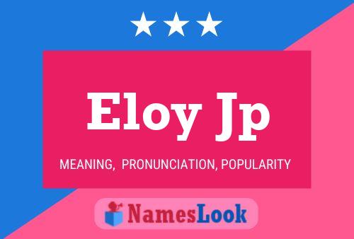 ملصق اسم Eloy Jp