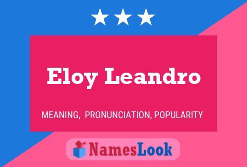 ملصق اسم Eloy Leandro