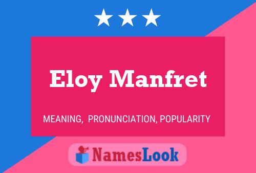 ملصق اسم Eloy Manfret