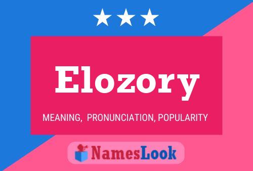 ملصق اسم Elozory