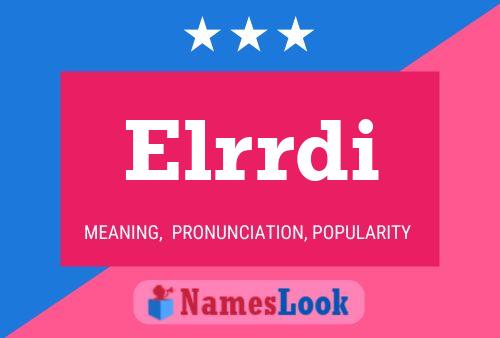 ملصق اسم Elrrdi