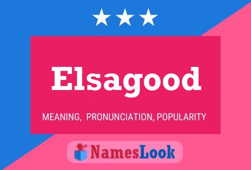 ملصق اسم Elsagood