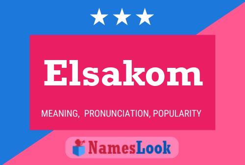 ملصق اسم Elsakom