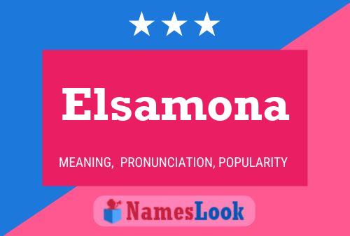 ملصق اسم Elsamona