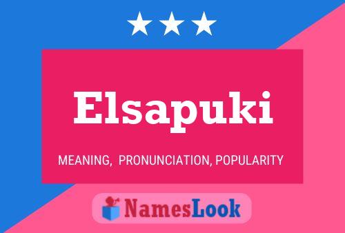 ملصق اسم Elsapuki