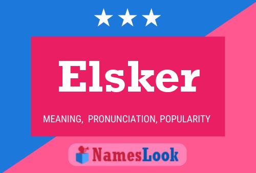 ملصق اسم Elsker