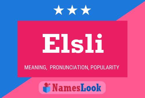 ملصق اسم Elsli