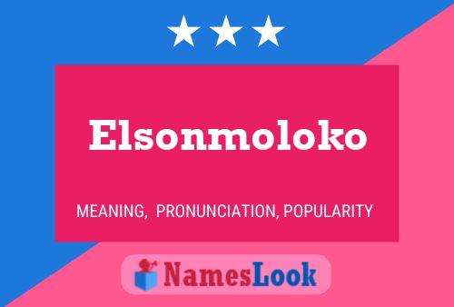 ملصق اسم Elsonmoloko