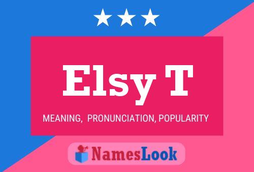 ملصق اسم Elsy T