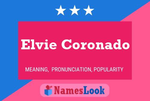 ملصق اسم Elvie Coronado