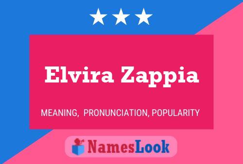 ملصق اسم Elvira Zappia