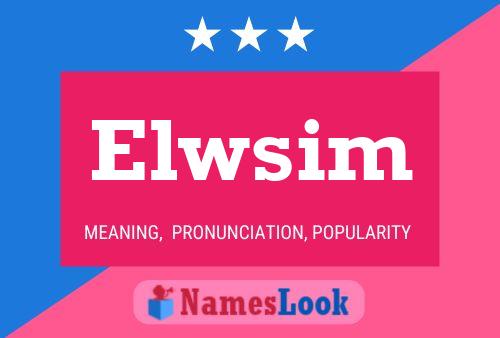 ملصق اسم Elwsim