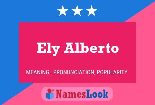 ملصق اسم Ely Alberto