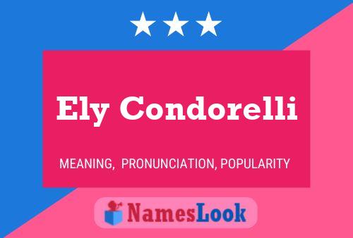 ملصق اسم Ely Condorelli