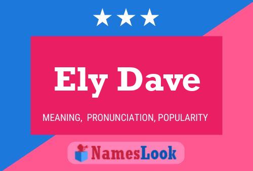 ملصق اسم Ely Dave