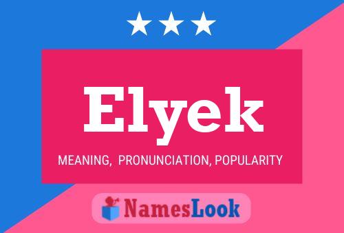 ملصق اسم Elyek