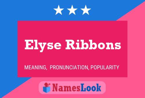 ملصق اسم Elyse Ribbons