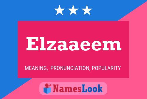 ملصق اسم Elzaaeem