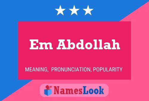 ملصق اسم Em Abdollah