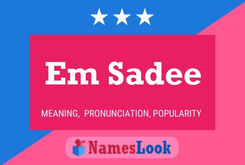 ملصق اسم Em Sadee