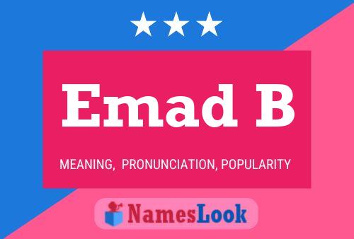 ملصق اسم Emad B