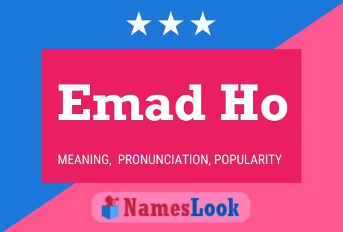 ملصق اسم Emad Ho