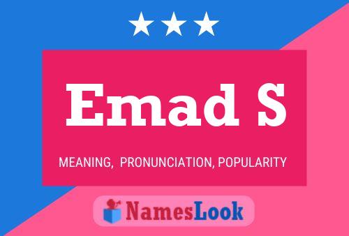 ملصق اسم Emad S