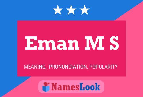 ملصق اسم Eman M S