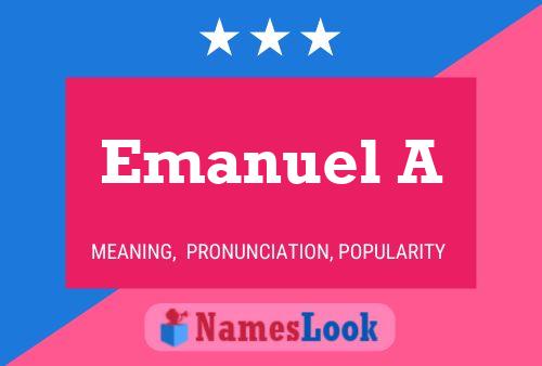 ملصق اسم Emanuel A