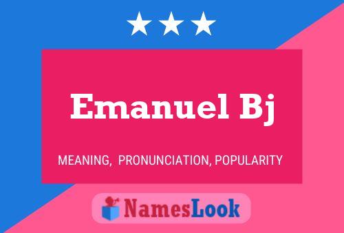 ملصق اسم Emanuel Bj